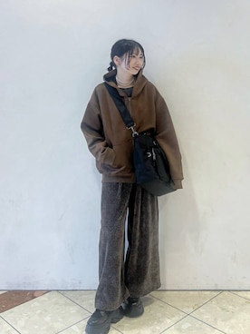 「アイテム（パーカー）」を使った、tagochiさん（レディース・159cm・30代）の秋コーディネート