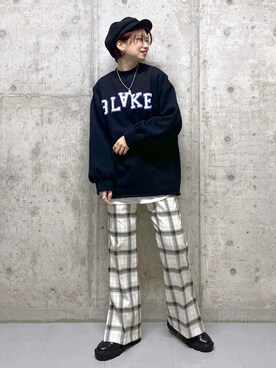「アイテム（キャスケット）」を使った、tagochiさん（レディース・159cm・30代）の秋コーディネート