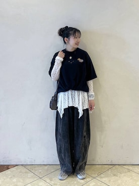 「PAGEBOY（ページボーイ）のアイテム（パンツ）」を使った、tagochiさん（レディース・159cm）の春コーディネート