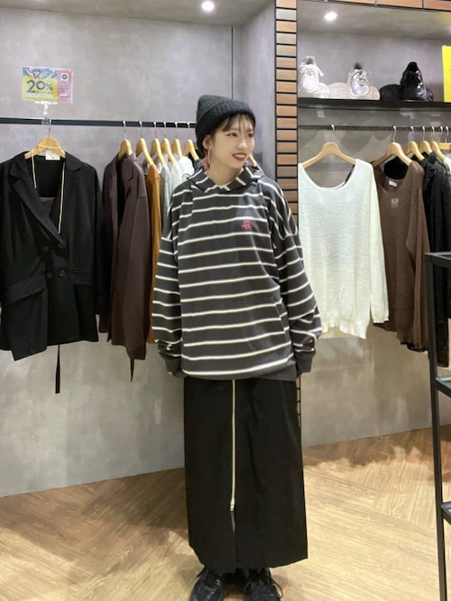 セール】《UNISEX》スーパールーズボーダーパーカー（パーカー