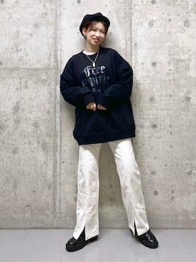 「アイテム（キャスケット）」を使った、tagochiさん（レディース・159cm・30代）の秋コーディネート