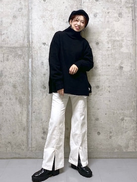「アイテム（キャスケット）」を使った、tagochiさん（レディース・159cm・30代）の秋コーディネート