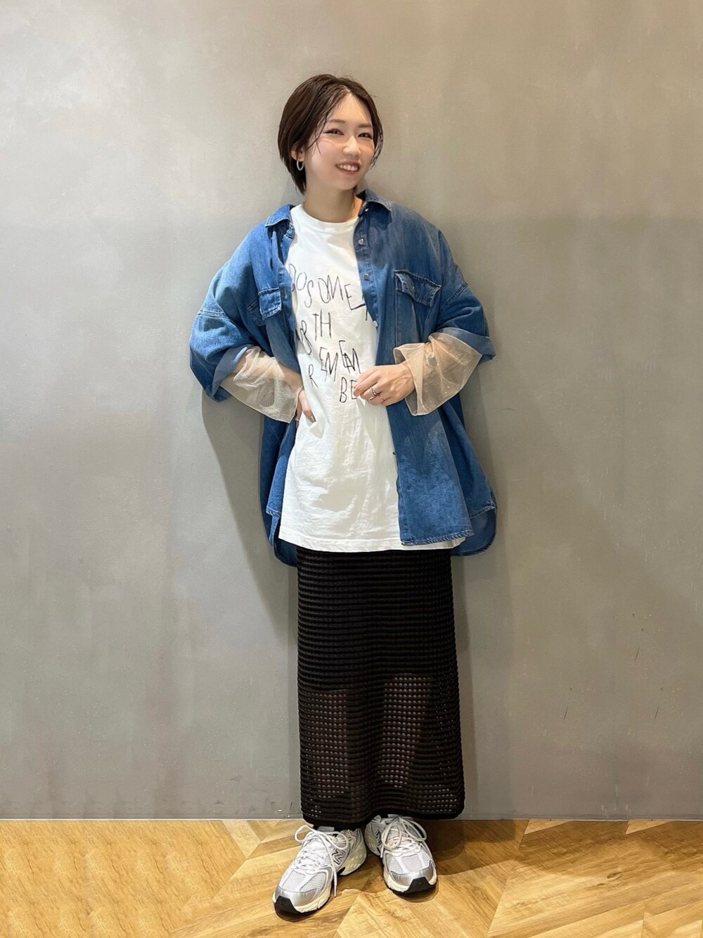 アソートデニムシャツジャケットSS/199972を使った人気ファッション