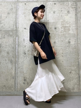 「PAGEBOY（ページボーイ）のアイテム（ブレスレット）」を使った、tagochiさん（レディース・159cm）の夏コーディネート
