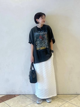 「新作」｜「アイテム（スカート）」を使った、tagochiさん（レディース・159cm）の夏コーディネート