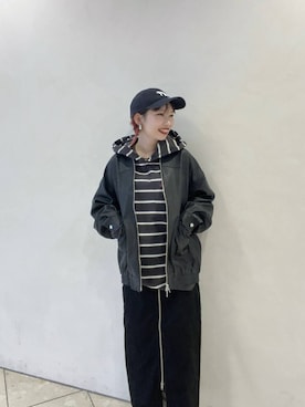 「アイテム（パーカー）」を使った、tagochiさん（レディース・159cm・30代）の秋コーディネート
