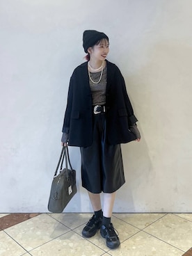 「アイテム（テーラードジャケット）」を使った、tagochiさん（レディース・159cm・30代）の秋コーディネート