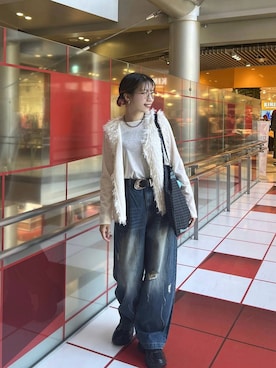 「アイテム（デニムパンツ）」を使った、tagochiさん（レディース・159cm・30代）の秋コーディネート