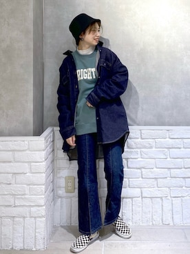 「アイテム（スウェット）」を使った、tagochiさん（レディース・159cm・30代）の冬コーディネート