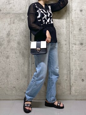 「PAGEBOY（ページボーイ）の【CORE】カウガラビスチェ（その他トップス）」を使った、tagochiさん（レディース・159cm）の夏コーディネート