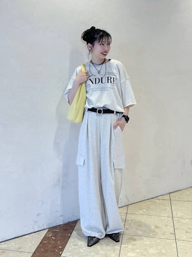 「PAGEBOY（ページボーイ）のアイテム（パンツ）」を使った、tagochiさん（レディース・159cm）の春コーディネート