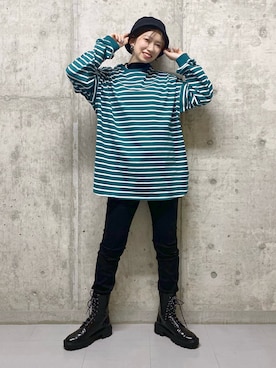 「PBLIM（ページボーイリム）のアイテム（アクセサリー）」を使った、tagochiさん（レディース・159cm）の冬コーディネート