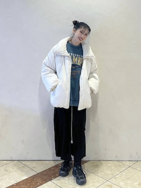 「アイテム（スウェット）」を使った、tagochiさん（レディース・159cm・30代）の冬コーディネート