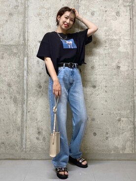 「PAGEBOY（ページボーイ）のアイテム（ブレスレット）」を使った、tagochiさん（レディース・159cm）の夏コーディネート