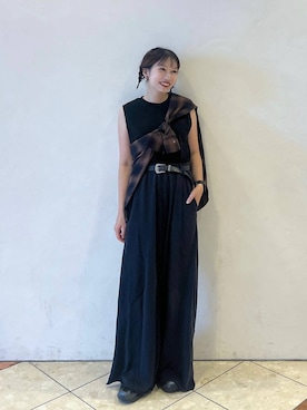 「アイテム（ファッション雑貨）」を使った、tagochiさん（レディース・159cm・30代）の夏コーディネート