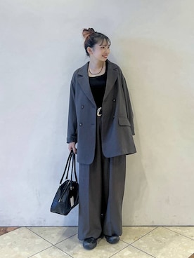 「アイテム（テーラードジャケット）」を使った、tagochiさん（レディース・159cm・30代）の秋コーディネート