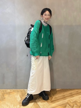 「JEANASIS（ジーナシス）のアイテム」を使った、tagochiさん（骨格ウェーブ・レディース・159cm）の冬コーディネート