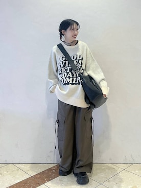 「アイテム（スラックス）」を使った、tagochiさん（レディース・159cm・30代）の冬コーディネート