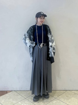 「アイテム（カーディガン/ボレロ）」を使った、tagochiさん（レディース・159cm・30代）の冬コーディネート