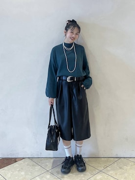 「アイテム（ソックス/靴下）」を使った、tagochiさん（レディース・159cm・30代）の秋コーディネート