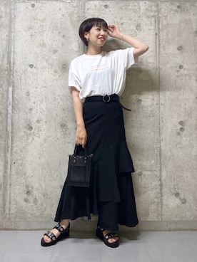 「PAGEBOY（ページボーイ）のアイテム（ブレスレット）」を使った、tagochiさん（レディース・159cm）の夏コーディネート