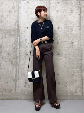 「PAGEBOY（ページボーイ）のアイテム（ブレスレット）」を使った、tagochiさん（レディース・159cm）の夏コーディネート
