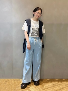 「JEANASIS（ジーナシス）のアイテム」を使った、tagochiさん（骨格ウェーブ・レディース・159cm）の春コーディネート
