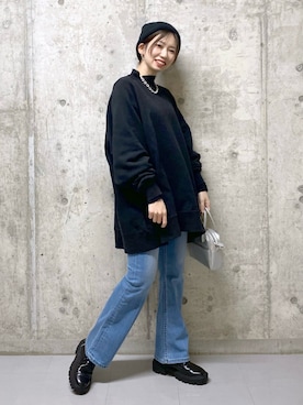 「PBLIM（ページボーイリム）のアイテム（アクセサリー）」を使った、tagochiさん（レディース・159cm）の冬コーディネート