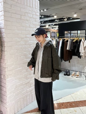 「アイテム（パーカー）」を使った、tagochiさん（レディース・159cm・30代）の秋コーディネート