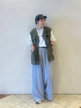 「夏コーデ」｜「アイテム（その他アウター）」を使った、tagochiさん（レディース・159cm）の夏コーディネート