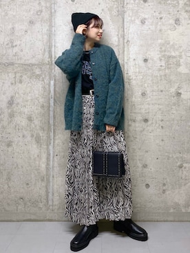 「PAGEBOY（ページボーイ）のチェーンスタッズショルダー（ショルダーバッグ）」を使った、tagochiさん（レディース・159cm）の秋コーディネート