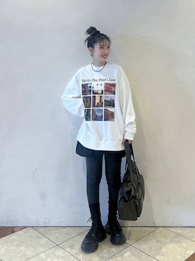 「アイテム（レギンス/スパッツ）」を使った、tagochiさん（レディース・159cm）の秋コーディネート