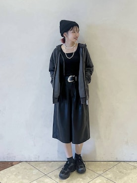 「アイテム（パーカー）」を使った、tagochiさん（レディース・159cm・30代）の秋コーディネート