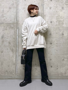 「タートルネック」｜「アイテム（タンクトップ）」を使った、tagochiさん（レディース・159cm）の秋コーディネート