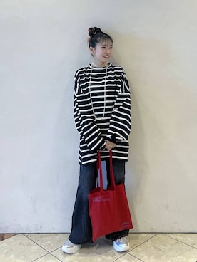 「Heather（ヘザー）のアイテム（Tシャツ/カットソー）」を使った、tagochiさん（レディース・159cm）の秋コーディネート