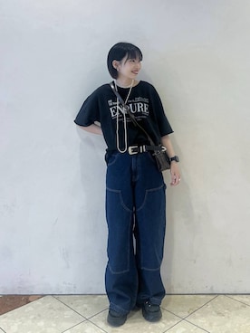 「PBLIM（ページボーイリム）のアイテム」を使った、tagochiさん（レディース・159cm）の春コーディネート