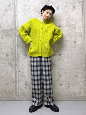 「アイテム（キャスケット）」を使った、tagochiさん（レディース・159cm・30代）の冬コーディネート