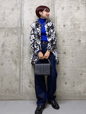 「PAGEBOY（ページボーイ）のチェーンスタッズショルダー（ショルダーバッグ）」を使った、tagochiさん（レディース・159cm）の秋コーディネート