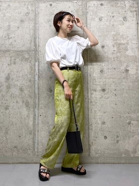「PAGEBOY（ページボーイ）のアイテム（ブレスレット）」を使った、tagochiさん（レディース・159cm）の夏コーディネート
