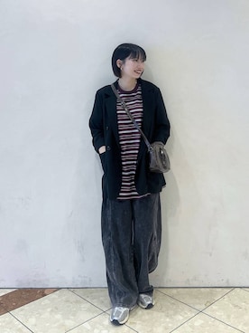 「PAGEBOY（ページボーイ）のアイテム（パンツ）」を使った、tagochiさん（レディース・159cm）の春コーディネート
