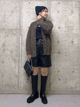 「PAGEBOY（ページボーイ）のチェーンスタッズショルダー（ショルダーバッグ）」を使った、tagochiさん（レディース・159cm）の秋コーディネート