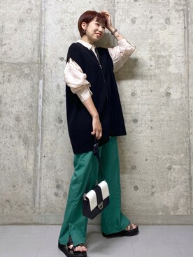 「PAGEBOY（ページボーイ）のアイテム（ブレスレット）」を使った、tagochiさん（レディース・159cm）の夏コーディネート