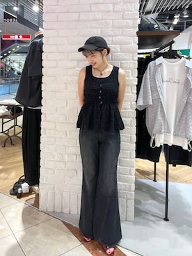「アイテム（キャミソール）」を使った、tagochiさん（レディース・159cm・30代）の夏コーディネート
