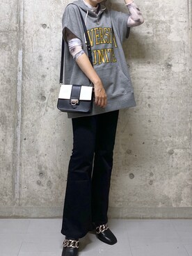 「PBLIM（ページボーイリム）の【PAGEBOYLIM】シアータートルインナー（Tシャツ/カットソー）」を使った、tagochiさん（レディース・159cm）の夏コーディネート