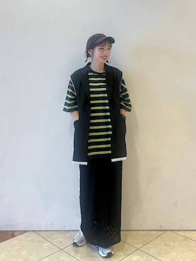 「夏コーデ」｜「アイテム（その他アウター）」を使った、tagochiさん（レディース・159cm）の夏コーディネート
