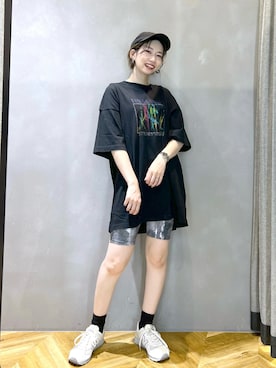 「eL（エル）のアイテム（帽子）」を使った、tagochiさん（レディース・159cm）の夏コーディネート