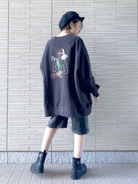「アイテム（キャスケット）」を使った、tagochiさん（レディース・159cm・30代）の春コーディネート