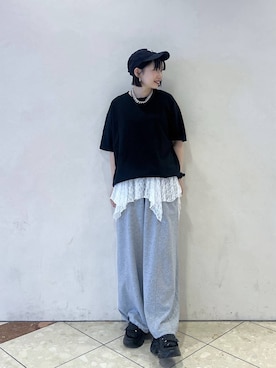 「PAGEBOY（ページボーイ）のアイテム（帽子）」を使った、tagochiさん（レディース・159cm）の春コーディネート