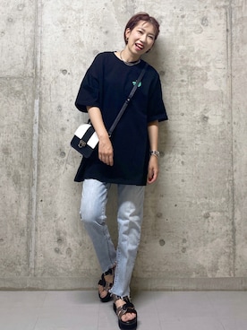 「PAGEBOY（ページボーイ）のアイテム（ブレスレット）」を使った、tagochiさん（レディース・159cm）の夏コーディネート