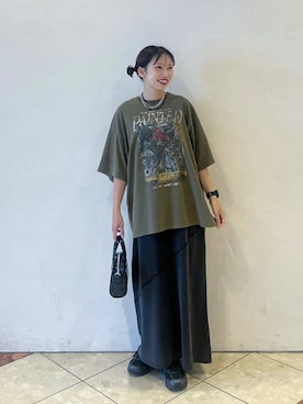 「PAGEBOY（ページボーイ）の【ステンレス素材】ロングボールチェーンネックレス（ネックレス）」を使った、tagochiさん（レディース・159cm）の夏コーディネート